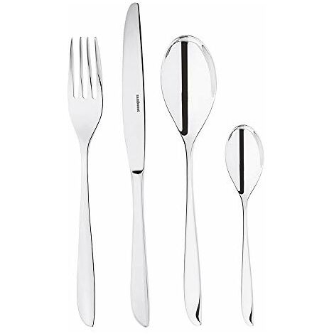 forchette e cucchiai Berglander-6 pezzi Nero Forchette da tavola cucchiai e forchette in acciaio inossidabile placcato in titanio lucido posate 