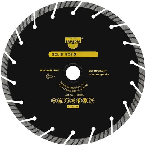 Samedia BCS Diamant-Trennscheibe für Beton Ø 230 mm / 22,23 mm