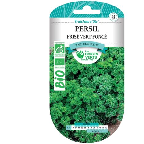 Samen von dunkelgrüner krauser Petersilie BIO Die Grünen Finger