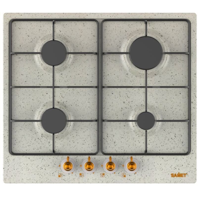 Samet cuisinière à 4 feux de 60 cm avoine Diomede H4.5xL58xP51