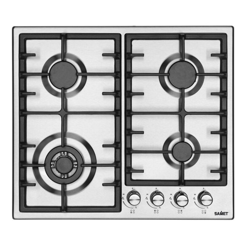 Iperbriko - Samet Plaque de cuisson Efesto Inox 4 feux L58xP51