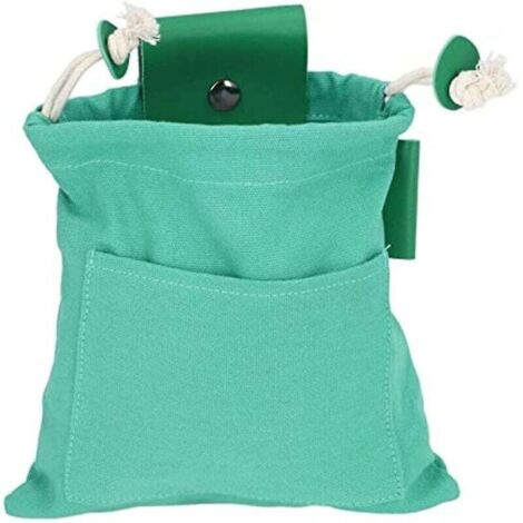 Sammelbeutel aus Canvas, Aufbewahrungsbeutel für Gartengemüse, Obstpflückbeutel aus Canvas, Sammelgürteltasche aus PU-Leder
