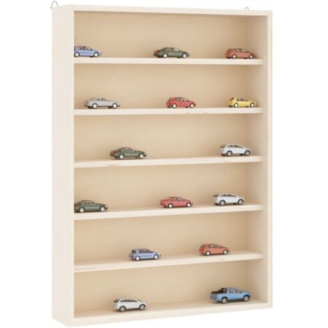 Sammlervitrine aus Holz mit 6 Regalen 40x8,5x55 cm vidaXL