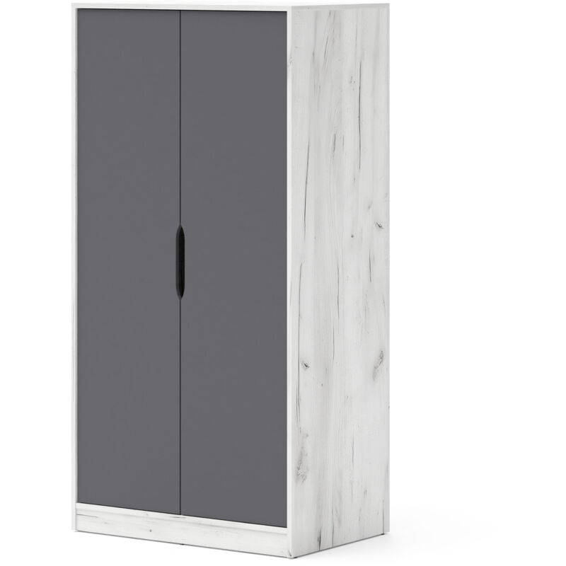 Samoa/Fuji Armoire 90 cm – Système de meubles pour chambre à coucher et chambre ado Samoa/Fuji Armoire 90 cm – Système de meubles pour chambre à coucher et chambre ado