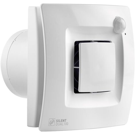 S&P SILENT DUAL-100 - Kleinraum-Ventilator,Feuchte,Bewegungsm. - 5210640600