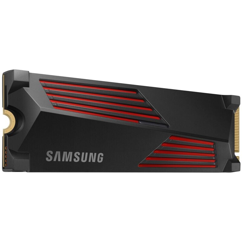 990 pro - Disque ssd Interne - 4 To - Avec dissipateur - PCIe 4.0 - NVMe 2.0 - M2 2280 - Jusqu'a 7450 Mo/s (MZ-V9P4T0G - Samsung