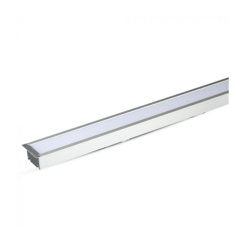 V-tac - Ligne Lumineuse led Encastrable Interconnectable 60x70 120cm 40W Samsung Chip Argenté pro VT-7-41 - 120 deg - Blanc neutre - 4000K