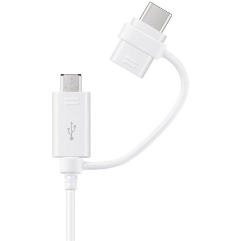 Samsung Combo USB-A - Micro USB und USB-C Kabel 1,5m - Weiß