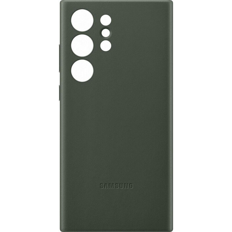 Samsung - Coque en cuir pour Galaxy S23 Ultra 5G Vert
