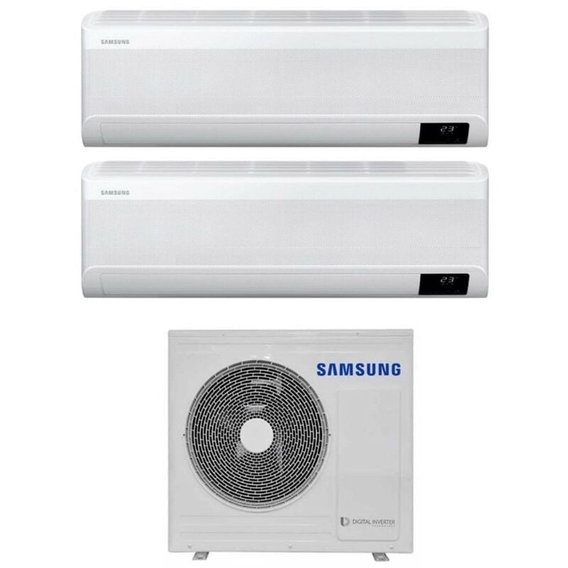 Samsung - dual split inverter air conditioner series windfree avant 7+18 btu with aj050txj2kg r-32 wi-fi integrated 7000+18000 - new