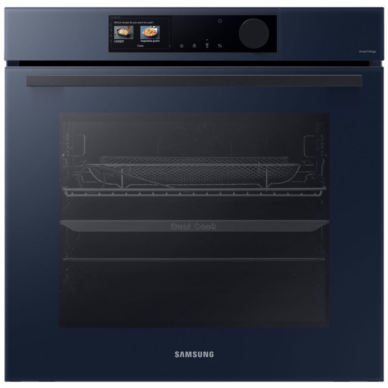 Image of Samsung - Forno a vapore bespoke Dual Cook Steam™ Serie 6 76L NV7B6679CBN. Dimensione del forno: Largo, Tipo di forno: Forno elettrico, Capacità