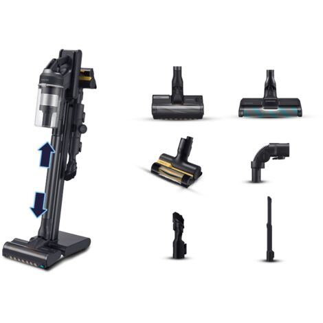 Samsung Jet 95 Complete Extra Scopa Ricaricabile 2 in1 senza Sacco Potenza 210 W Colore Nero
