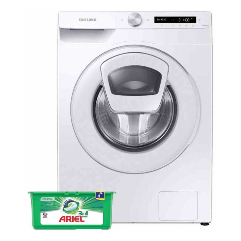 Lave-linge frontal 9kg 1400trs/min AddWash Wi-fi Machine à laver hublot - Blanc - Samsung