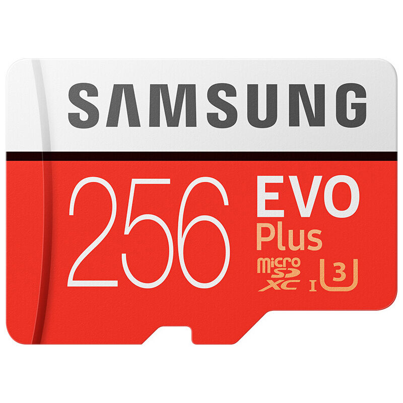 

Samsung Memory 256GB EVO Plus MicroSDXC 100MB / s UHS-I (U3) Clase 10 TF Tarjeta de memoria flash MB-MC256G Alta velocidad para telefono Tablet