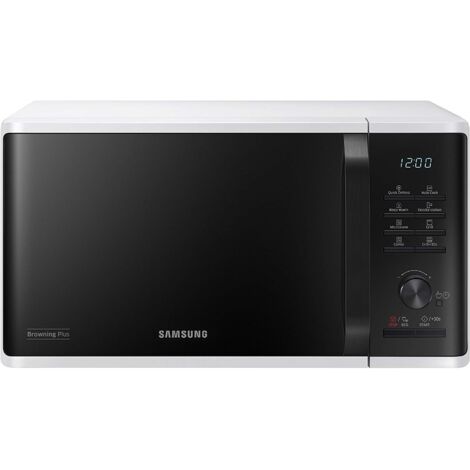 Samsung MG23K3513AW. Posizionamento dell'apparecchio: Superficie piana, Tipo di prodotto: Microonde con grill, Capacità interna: 23 L, Potenza Microonde: 800 W, Displa... - MG23K3513AW/ET - SAMMG23K35