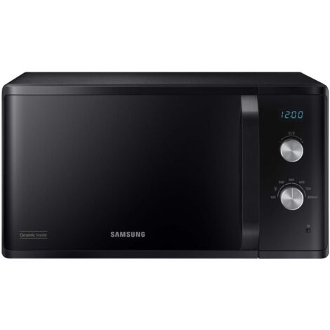 Samsung – Micro-ondes à poser 23L 800W noir – Technologie de réchauffage rapide – Dimensions 27.5 x 48.9 x 39.2 cm – MS23K3614AK - SOLO 23 L