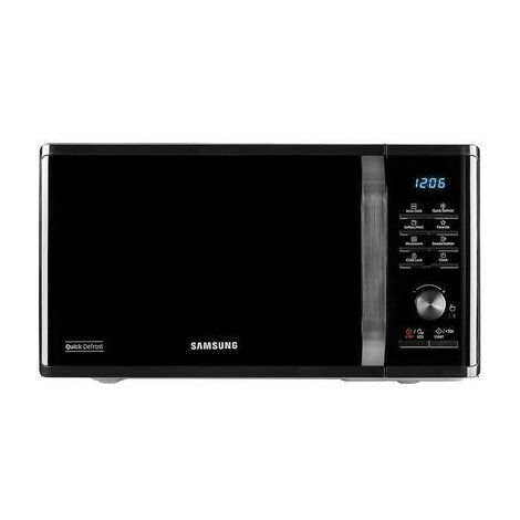 Samsung – Micro-ondes solo 23L 800W – Cavité céramique émail – Mode éco – Décongélation rapide – Pose libre – Dimensions 489x275x374mm - MS23K3515AK