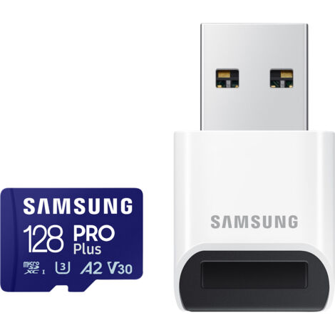SAMSUNG MicroSDXC-Speicherkarte PRO Plus (2023) 128GB inkl. USB-Adapter