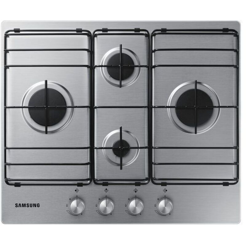 Samsung NA64H3110BS Acier inoxydable Intégré 60 cm Gaz 4 zone(s)