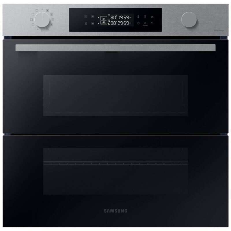 Image of Samsung - NV7B45403BS Forno ad incasso Dual Cook Flex™ Serie 4 76 l a+ Inox. Dimensione del forno: Largo, Tipo di forno: Forno elettrico, Capacità