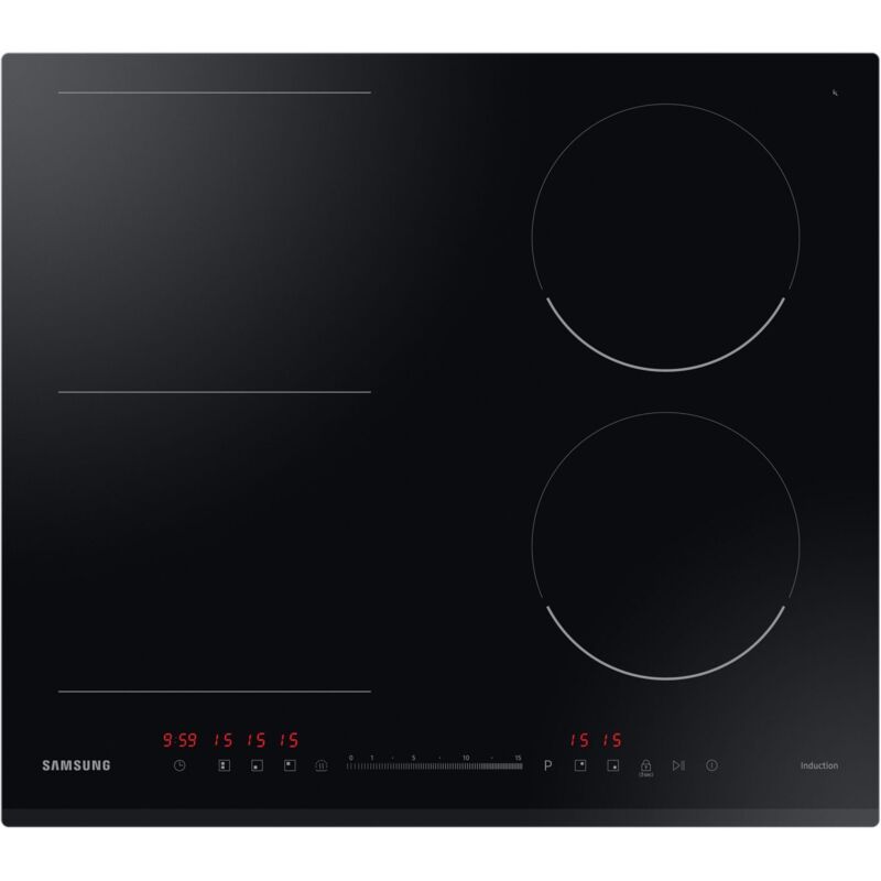 Samsung - Piano Cottura NZ64R3747BK / ur a Induzione 4 Zone Cottura da 60 cm Colore Nero