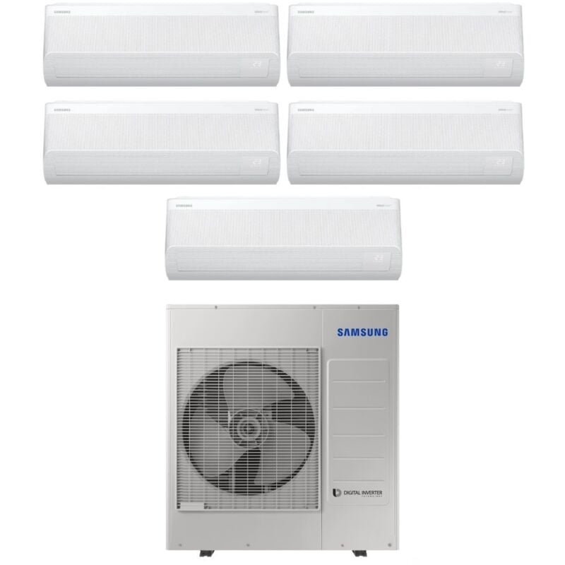 Samsung - Penta Split rèversible Air Conditioner Series windfree elite 7+7+9+12 with AJ100TXJ5KG R-32 Wi-Fi Integrated 7000+7000+9000+12000 - New