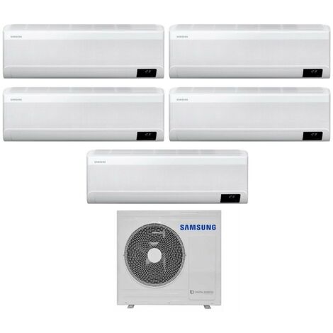 Samsung Penta Split Inverter-Klimaanlage CEBU Serie 7+9+12+12 mit AJ100TXJ5KG R-32 Wi-Fi Integrated 7000+9000+12000+12000 - Neu