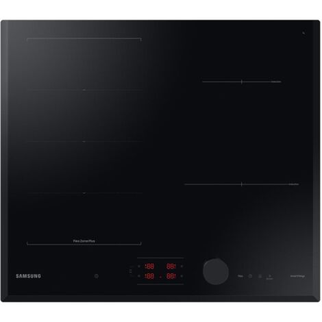 Samsung Piano a Induzione Slim Fit 60cm NZ64B6058KK. Colore del prodotto: Nero, Posizionamento dell'apparecchio: Da incasso, Dimensione della larghezza del piano cottura: 60 cm. Ti... - NZ64B6058KK/U1