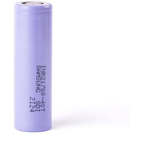 Samsung – Pile rechargeable 21700 INR2170040T – Li-Ion 3.6 V 4000 mAh – Courant de décharge max. 45 A – Pour applications haute performance - MAH 1 PC