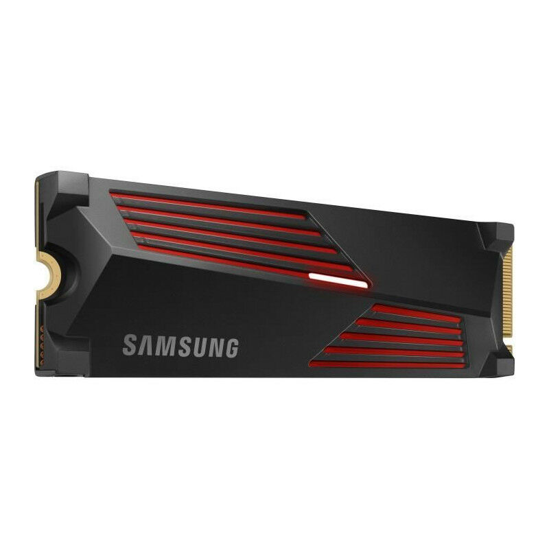 990 pro - Disque ssd Interne - 2 To - Avec dissipateur - PCIe 4.0 - NVMe 2.0 - M2 2280 - Jusqu'a 7450 Mo/s (MZ-V9P2T0G - Samsung
