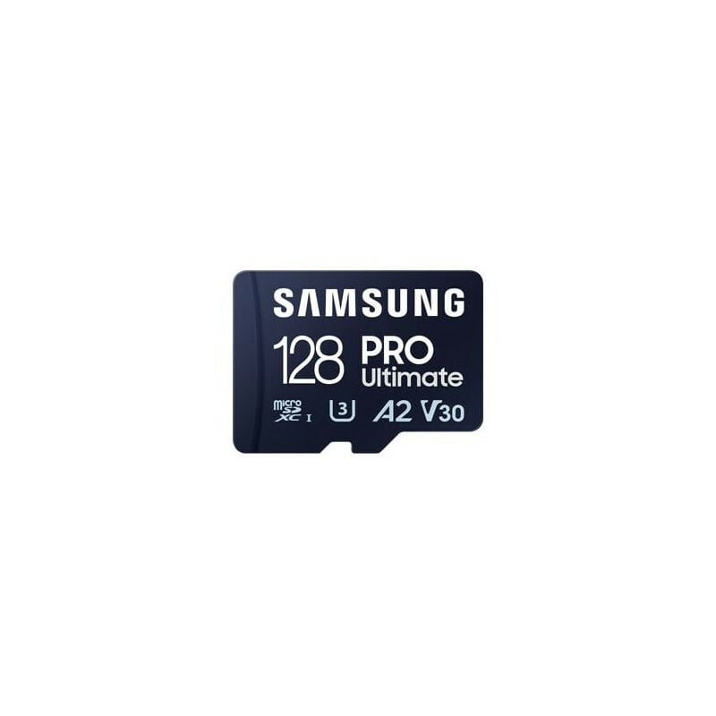 Samsung - Carte Micro sd Pro Ultimate 128 Go Bleu + lecteur - Bleu