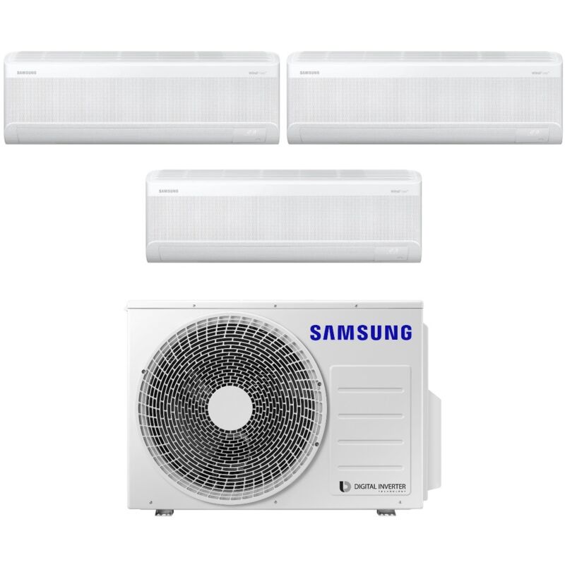 Samsung - Windfree Elite Series 7000+7000+12000 btu rèversible Trial Split Air Conditioner with AJ052TXJ3KG a++ Wi-Fi 7+7+12 R-32 - new