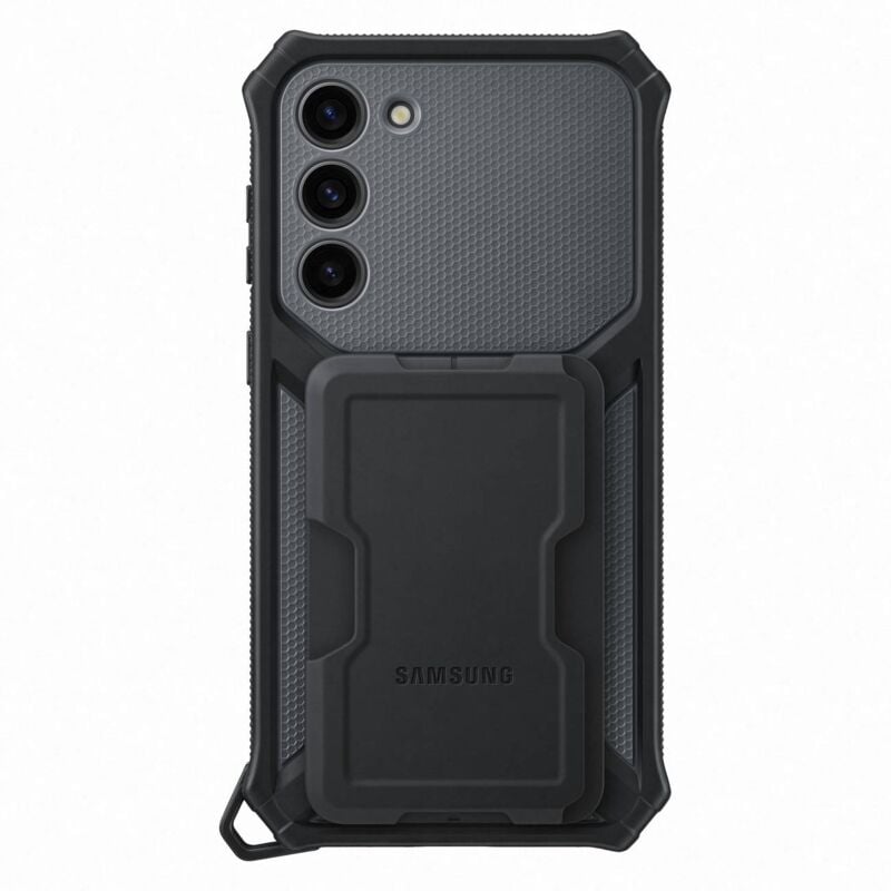 Image of Cover corazzata con supporto per Samsung Galaxy S23+ Rugged Gadget Case, grigia