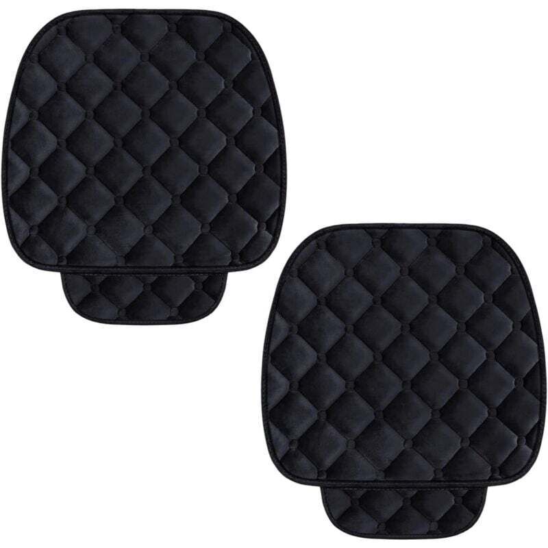 Image of Samtbezug für Autositze, Rücksitzschutzmatte, Haustierschutz (2 Vordersitze, Schwarz)