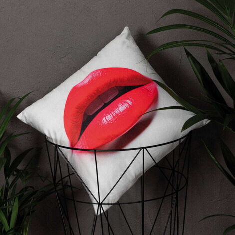 Samtkissenbezug 40x40 Lippen