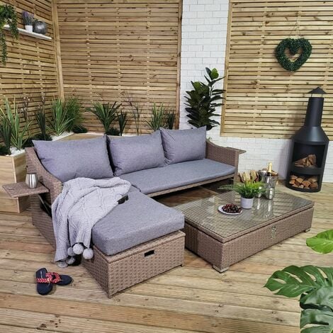 Brown cube deals garden furniture