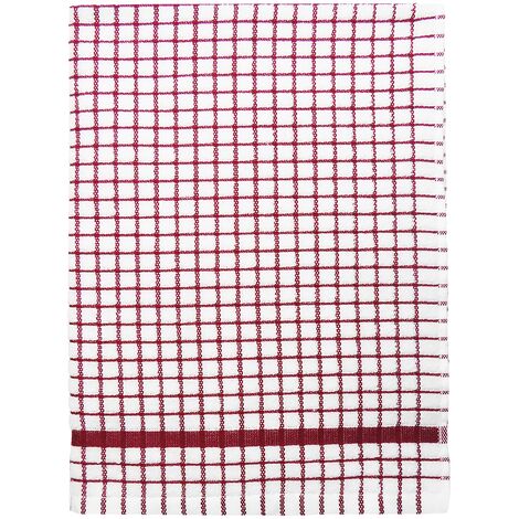 Samuel Lamont Poli Dri Burgundy Strofinaccio, Cotone, Borgogna, Taglia Unica