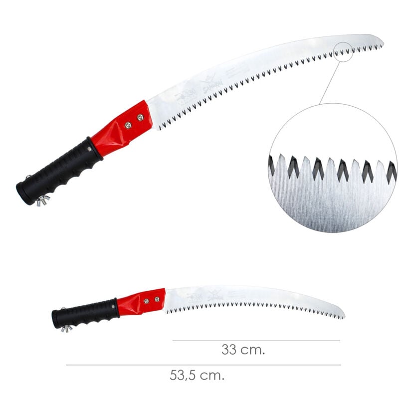 Samurai - Scie gc courbe pour perche 330 mm