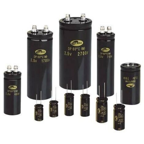 Samwha DB5U407M35060HA Condensatori Green Cap 400 F 2.7 V/DC 20 % (Ø x L) 35 mm x 60 mm 1 pz.