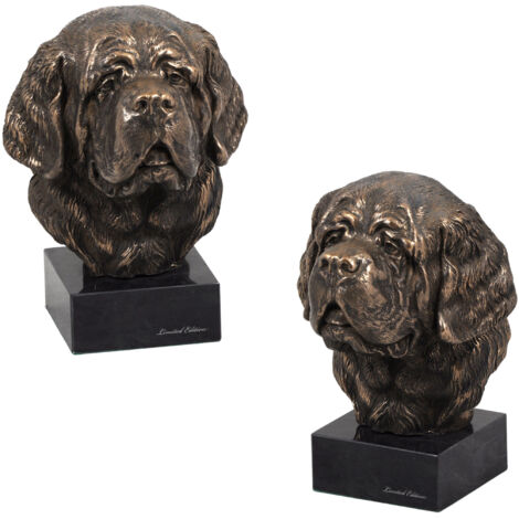 San Bernardo, Cane di San Bernardo Bernard - statuetta di cane, busto su base di pietra, scultura, trofeo per mostra canina Art-Dog