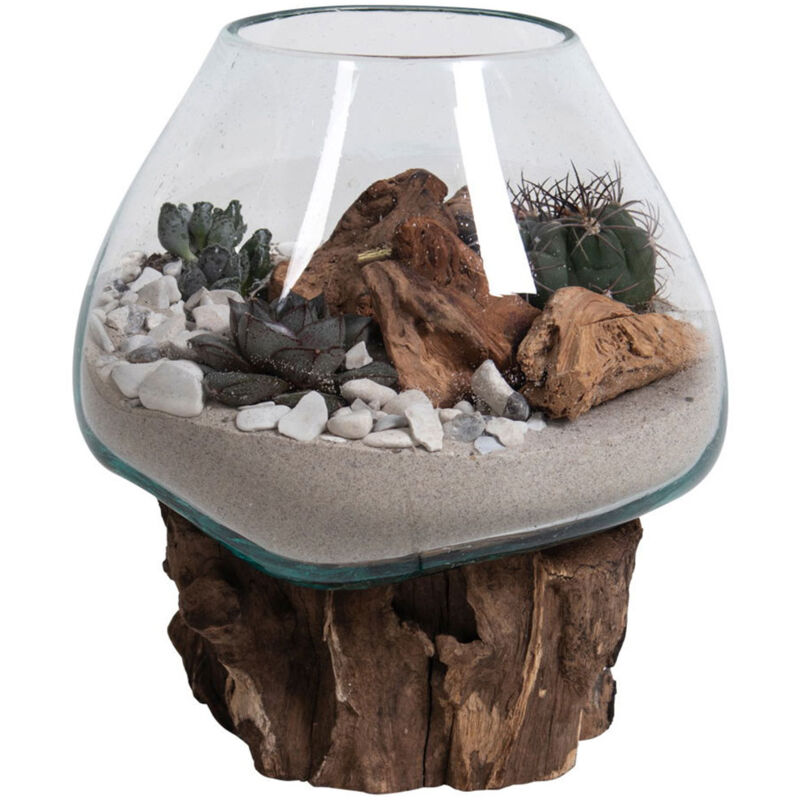 House Nordic - San Marino goutte d'eau h15-20 cm teck.