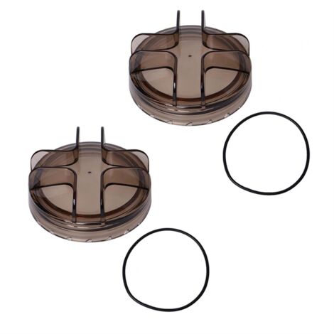 Sand Filter Pump 3/4HP 2400GPH Pond 75110 Well Sealed Water Covers for System Pots (Set of 2)