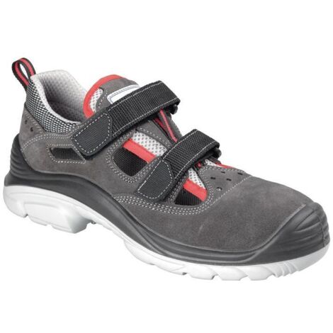 Sandale de sécurité Föhr Taille 45 noir/gris cuir velours S1 SRC EN 20345
