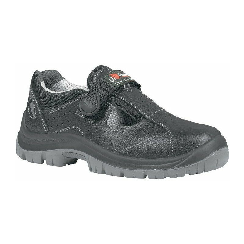 

U.power - Sandalia de seguridad Alligator Gr. 41 cuero negro S1P SRC EN 20345 U-POWER