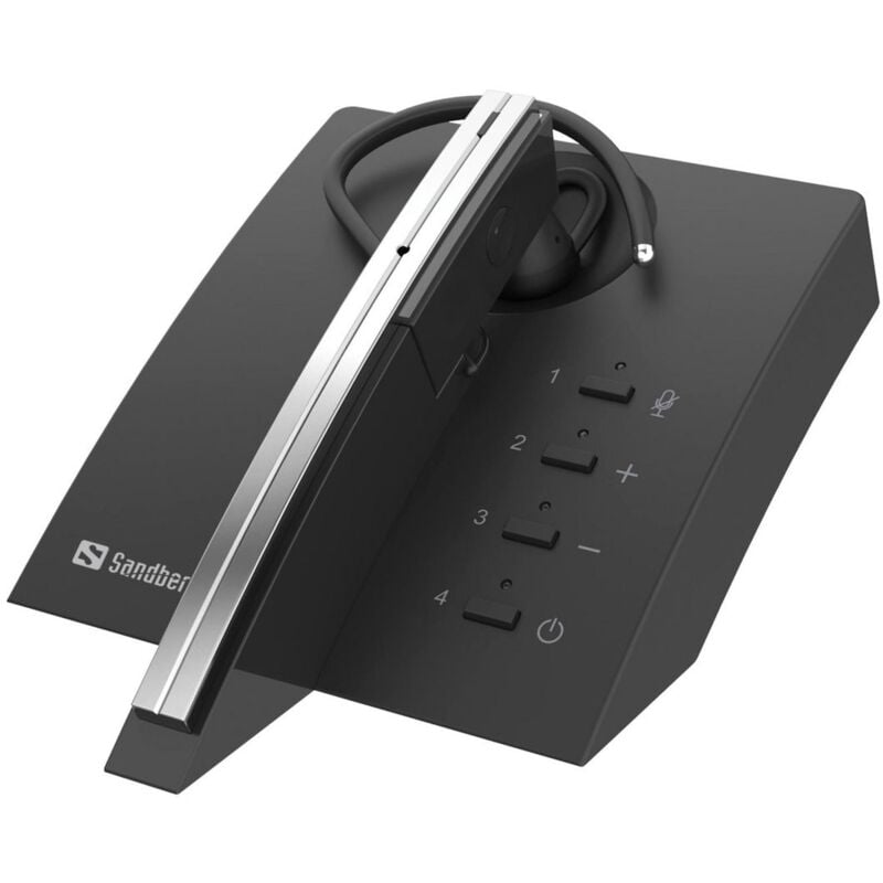 Sandberg - 126-25 casque et casque Oreillette sans fil of Oreille Bureau/Centre of appels Base Bluetooth of charge Noir, Gris