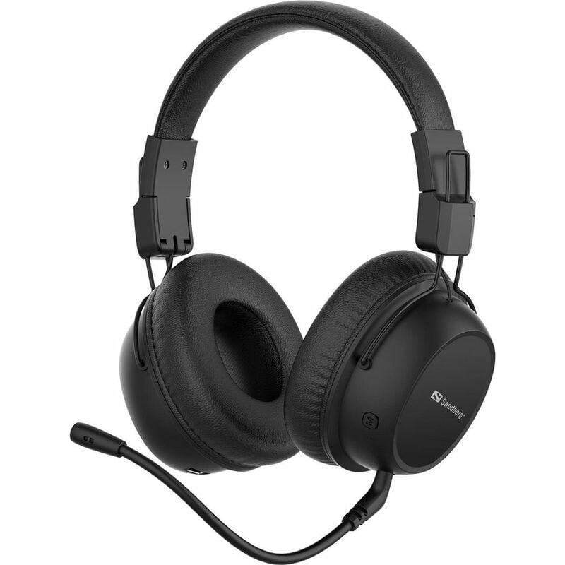 126-36 auricular y casco Auriculares Inalámbrico Diadema Juego usb Tipo c Bluetooth Negro - Sandberg