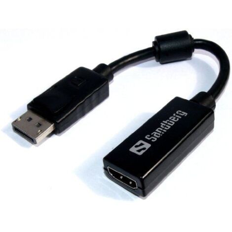 Sandberg DisplayPort HDMI - Cavo adattatore, nero