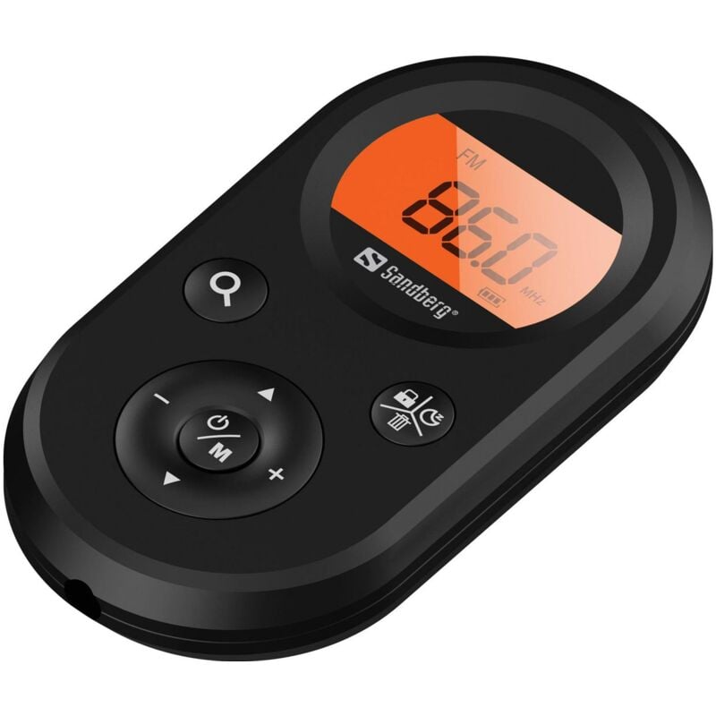 Radio de poche fm+am rechargeable portable Noir - Sandberg