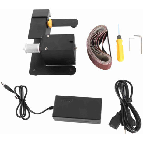 Sander de la courroie 250W 775 Moteur 7 Vitesses Réglable Mini Machine de ponçage de broyage de banc électrique pour le bois