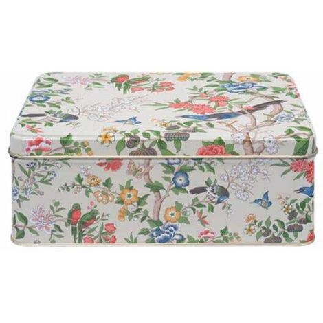 Sanderson Chinoiserie Hall Deep Rectangular Tin